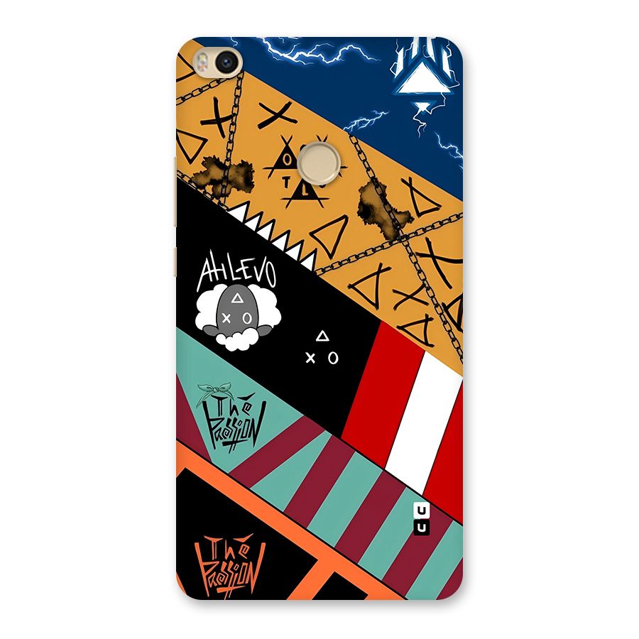 Random Abstracts Art Slant Stripes Back Case for Mi Max 2