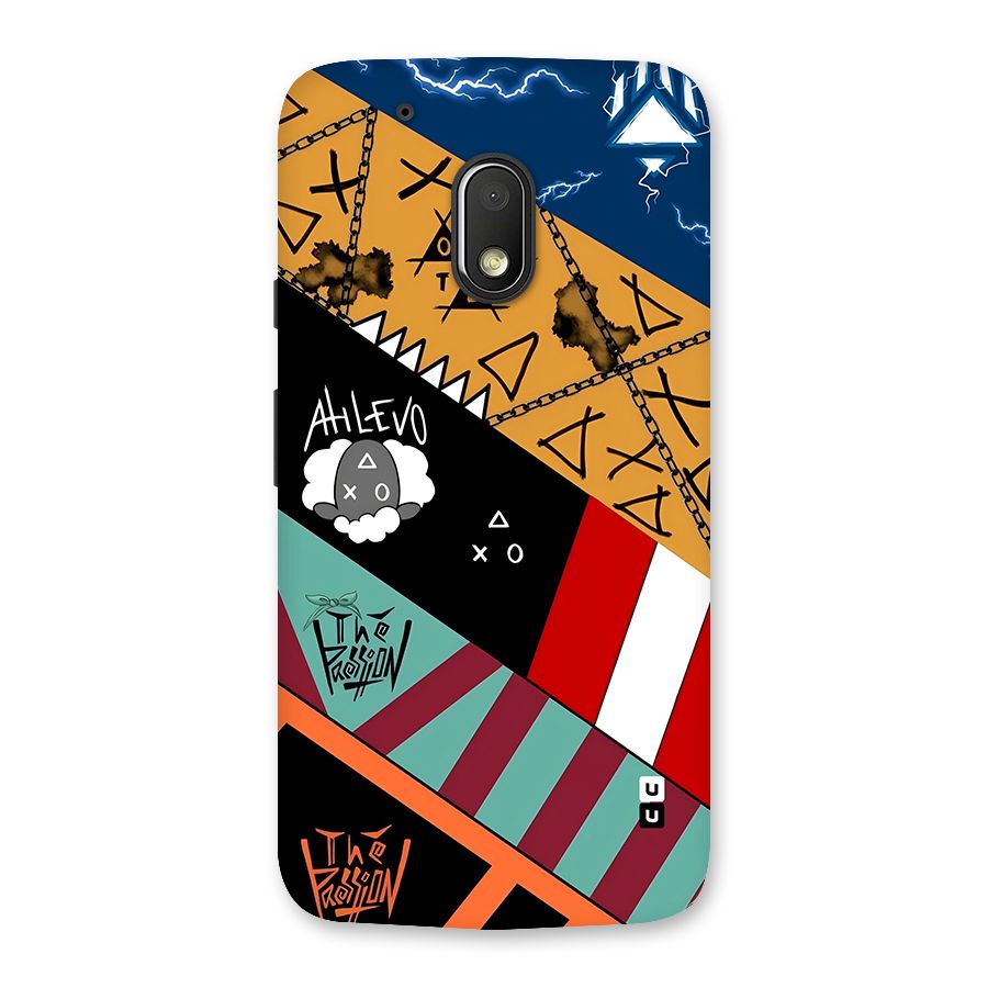 Random Abstracts Art Slant Stripes Back Case for Moto G4 Play
