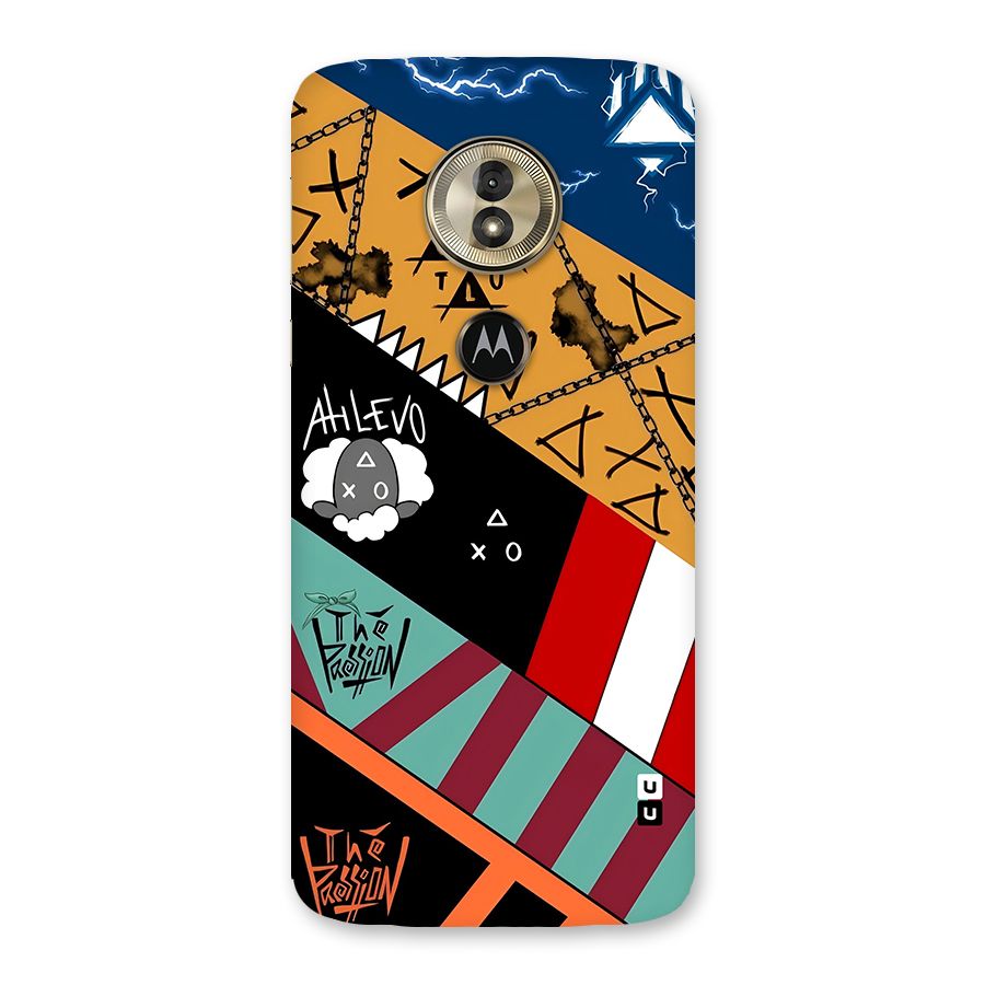 Random Abstracts Art Slant Stripes Back Case for Moto G6 Play
