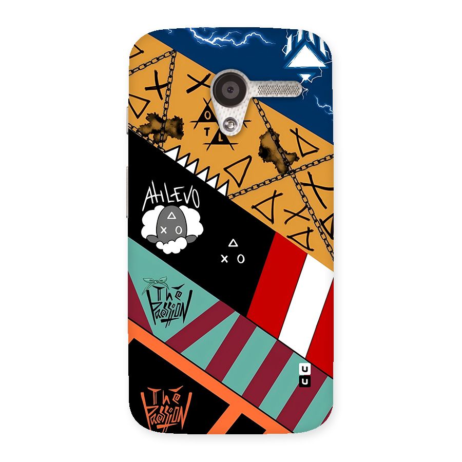 Random Abstracts Art Slant Stripes Back Case for Moto X