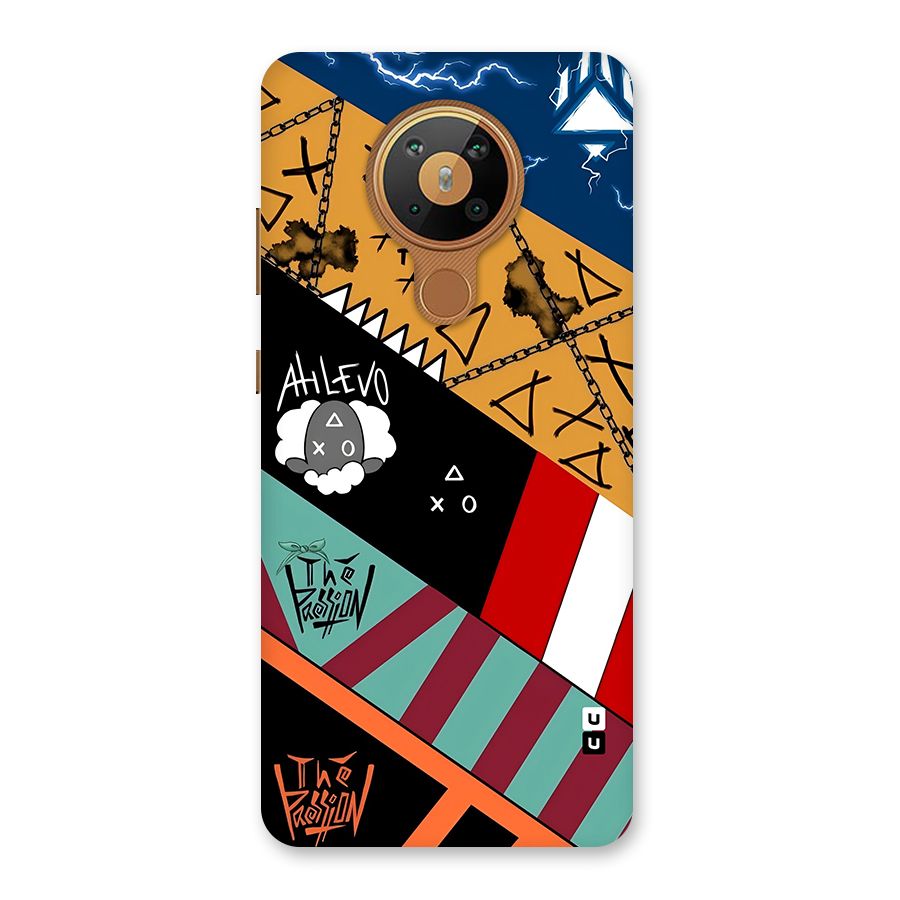 Random Abstracts Art Slant Stripes Back Case for Nokia 5.3
