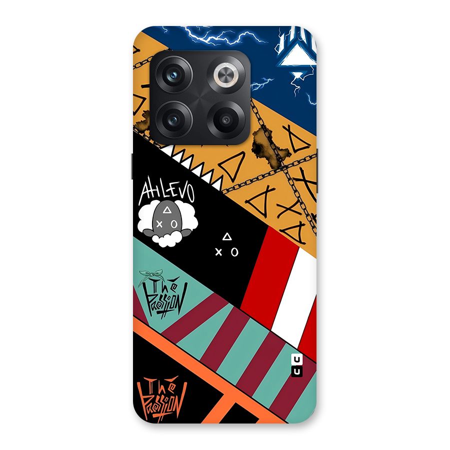 Random Abstracts Art Slant Stripes Back Case for OnePlus 10T