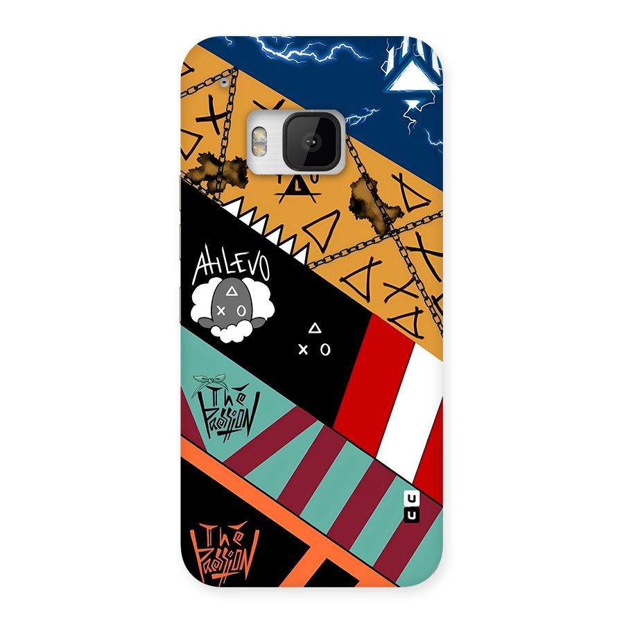 Random Abstracts Art Slant Stripes Back Case for One M9