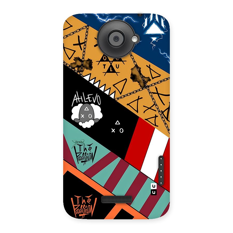 Random Abstracts Art Slant Stripes Back Case for One X