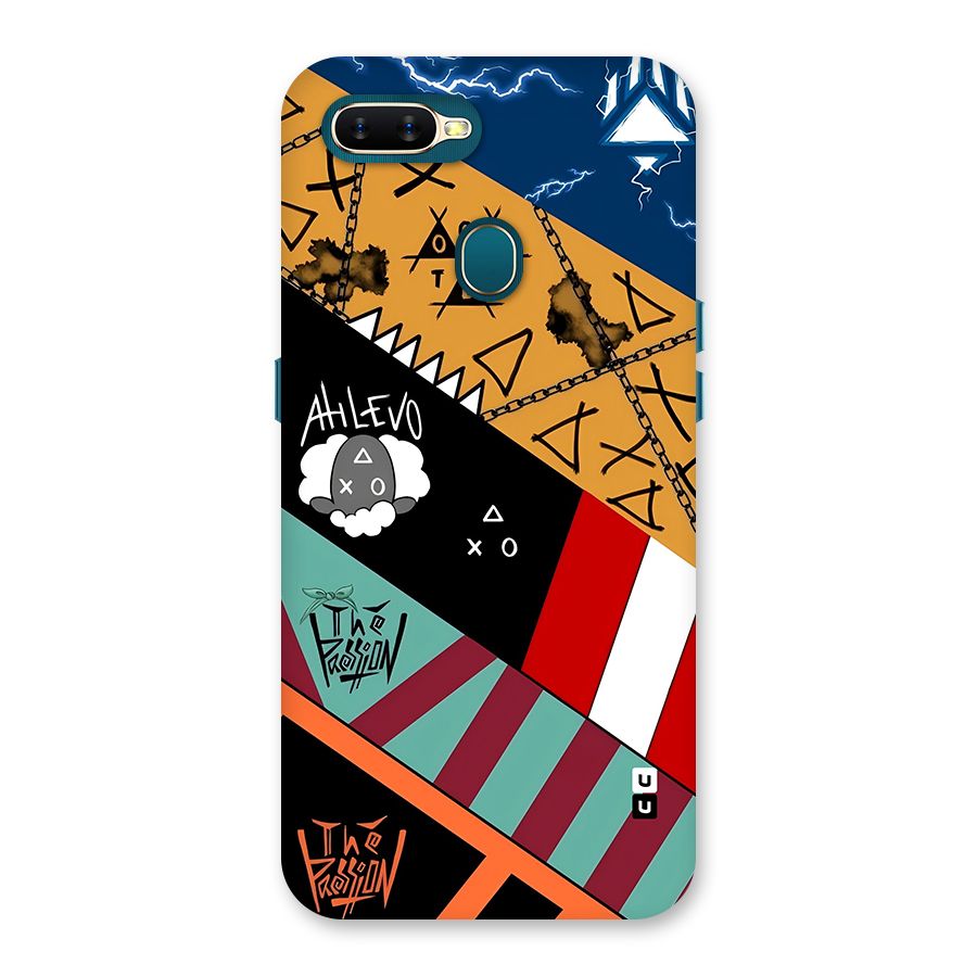 Random Abstracts Art Slant Stripes Back Case for Oppo A11k