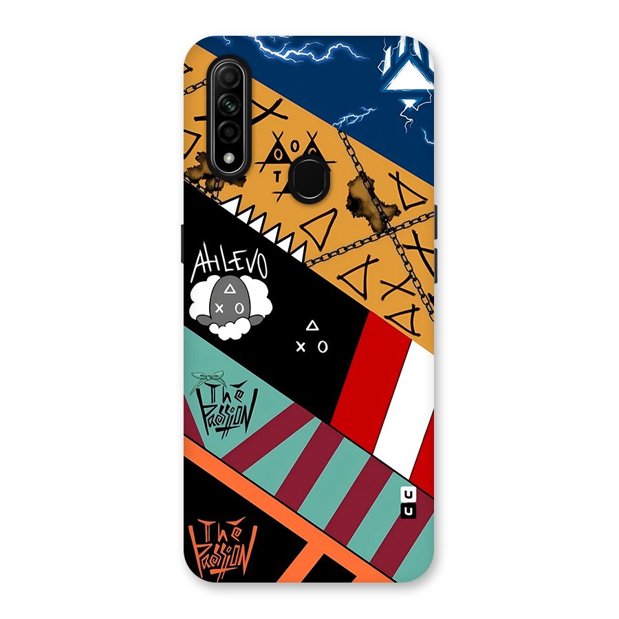 Random Abstracts Art Slant Stripes Back Case for Oppo A31