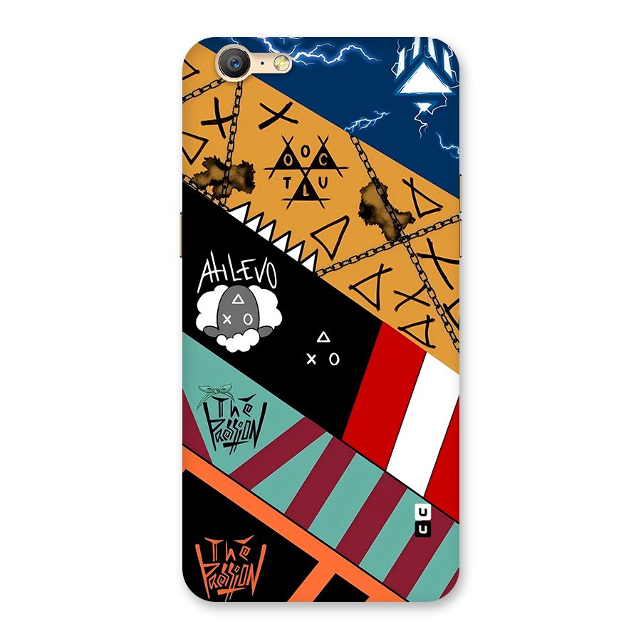 Random Abstracts Art Slant Stripes Back Case for Oppo A39