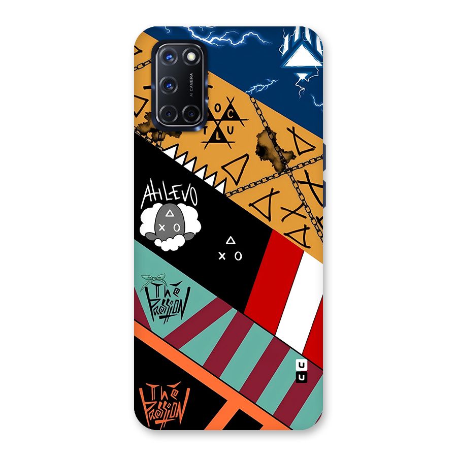 Random Abstracts Art Slant Stripes Back Case for Oppo A52