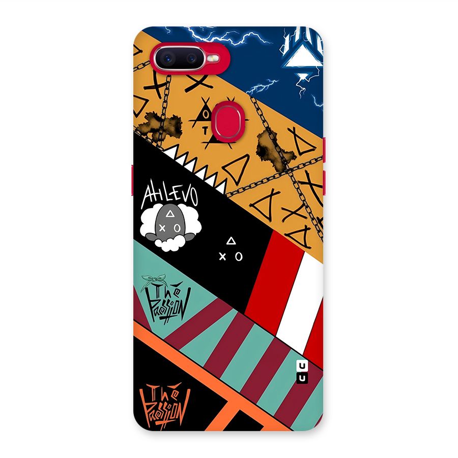 Random Abstracts Art Slant Stripes Back Case for Oppo F9 Pro