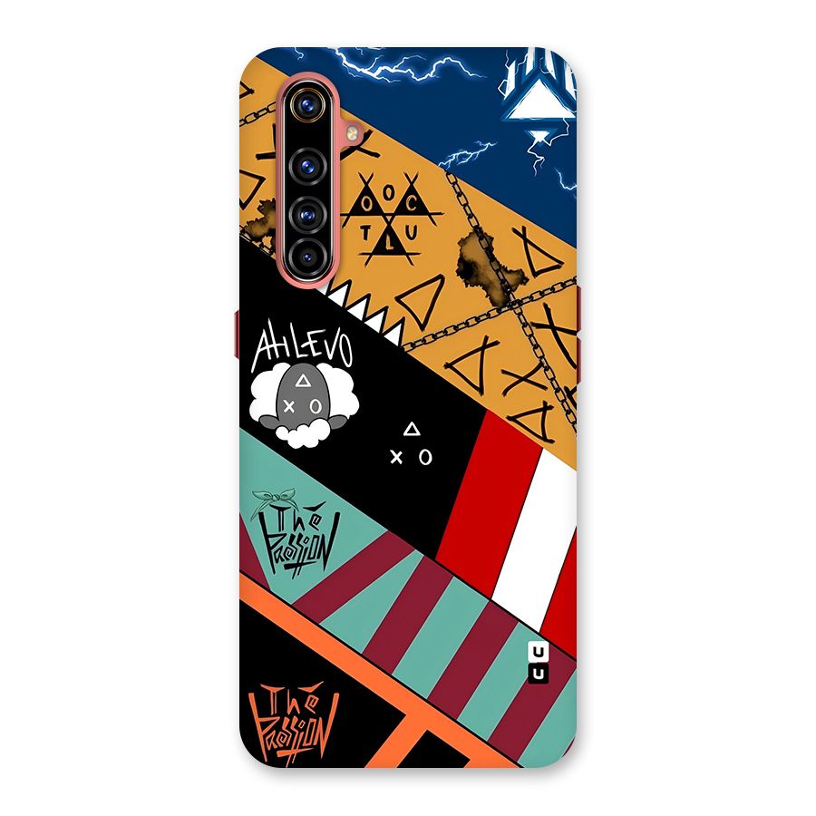 Random Abstracts Art Slant Stripes Back Case for Realme X50 Pro