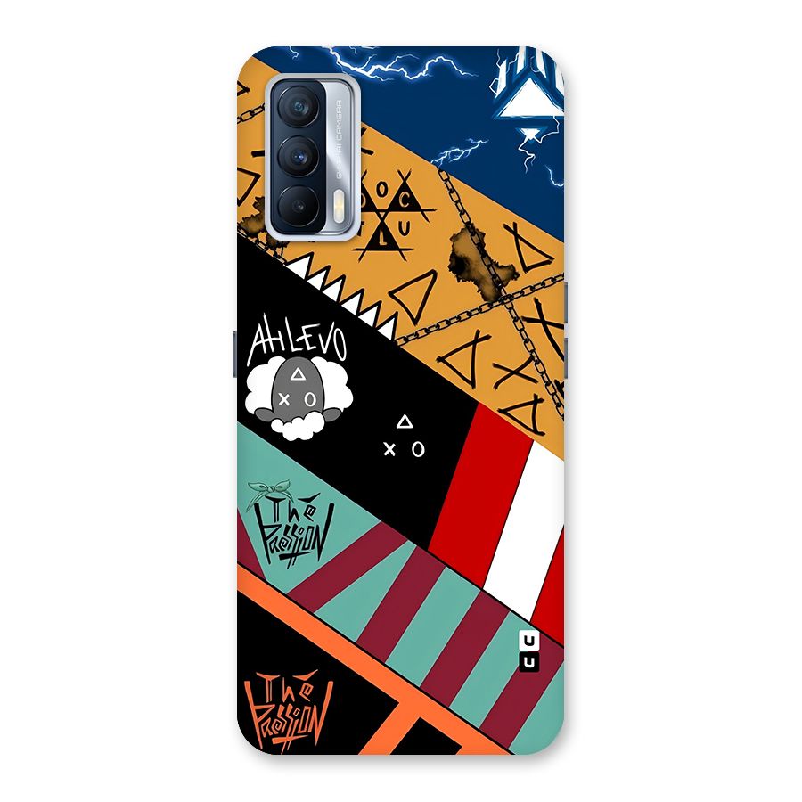 Random Abstracts Art Slant Stripes Back Case for Realme X7