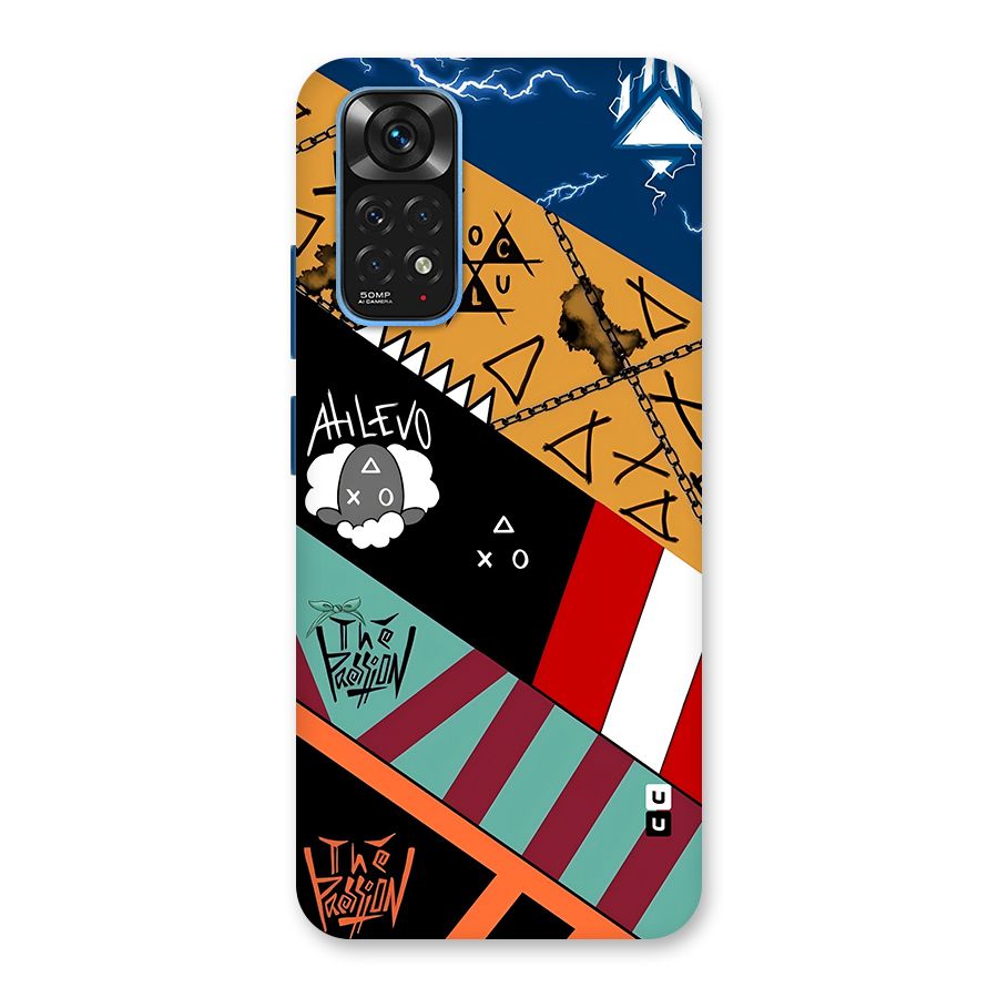 Random Abstracts Art Slant Stripes Back Case for Redmi Note 11S
