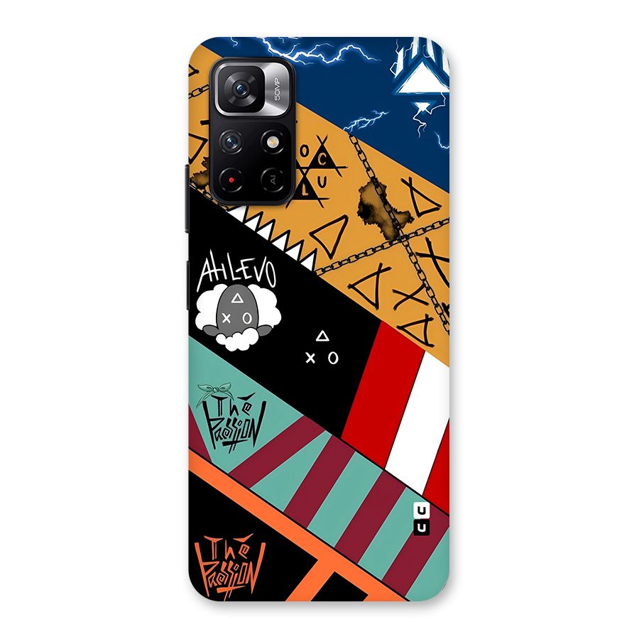 Random Abstracts Art Slant Stripes Back Case for Redmi Note 11T 5G