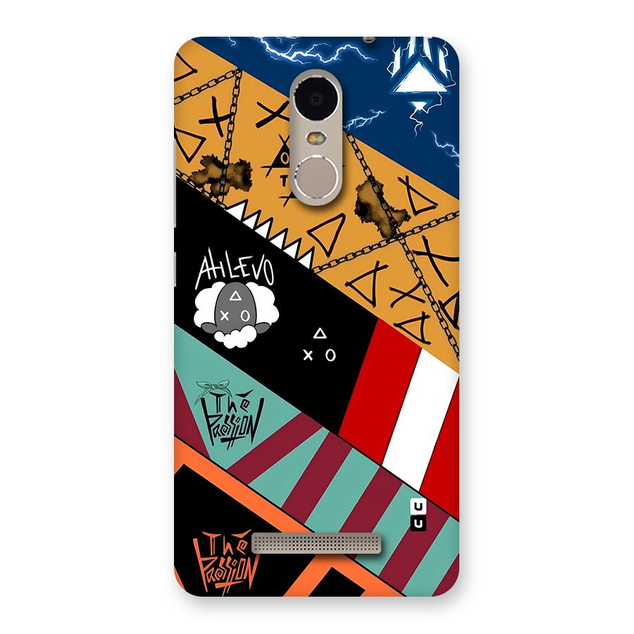 Random Abstracts Art Slant Stripes Back Case for Redmi Note 3