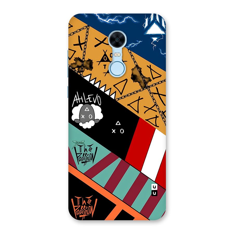 Random Abstracts Art Slant Stripes Back Case for Redmi Note 5
