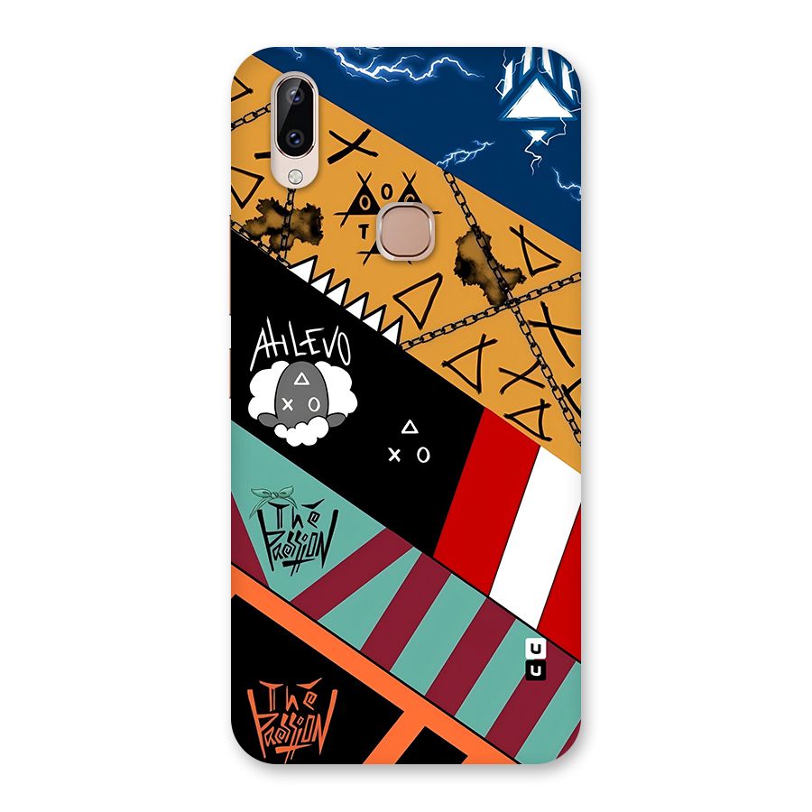 Random Abstracts Art Slant Stripes Back Case for Vivo Y83 Pro