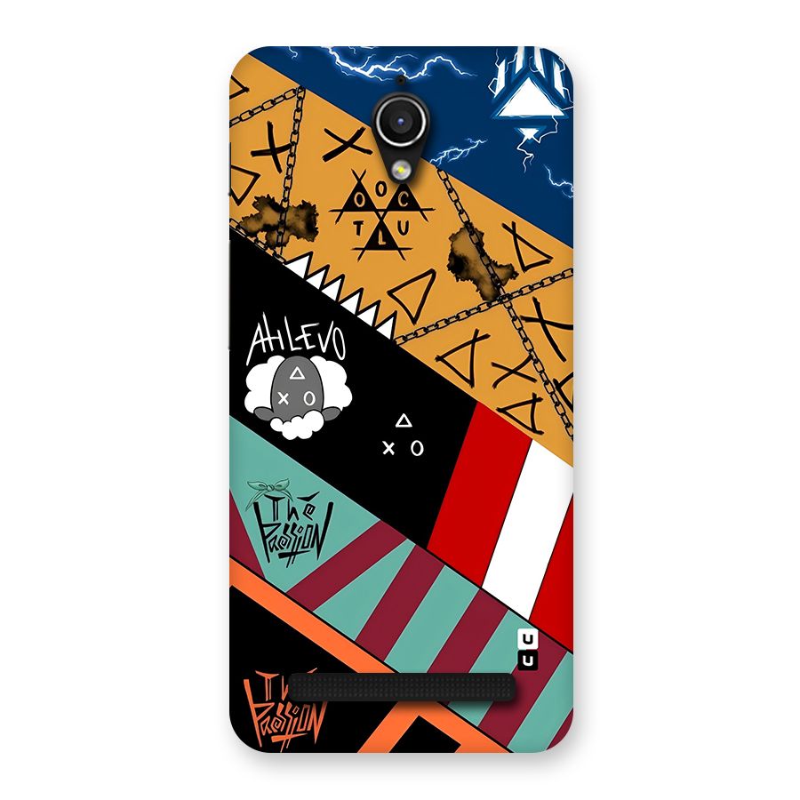 Random Abstracts Art Slant Stripes Back Case for Zenfone Go