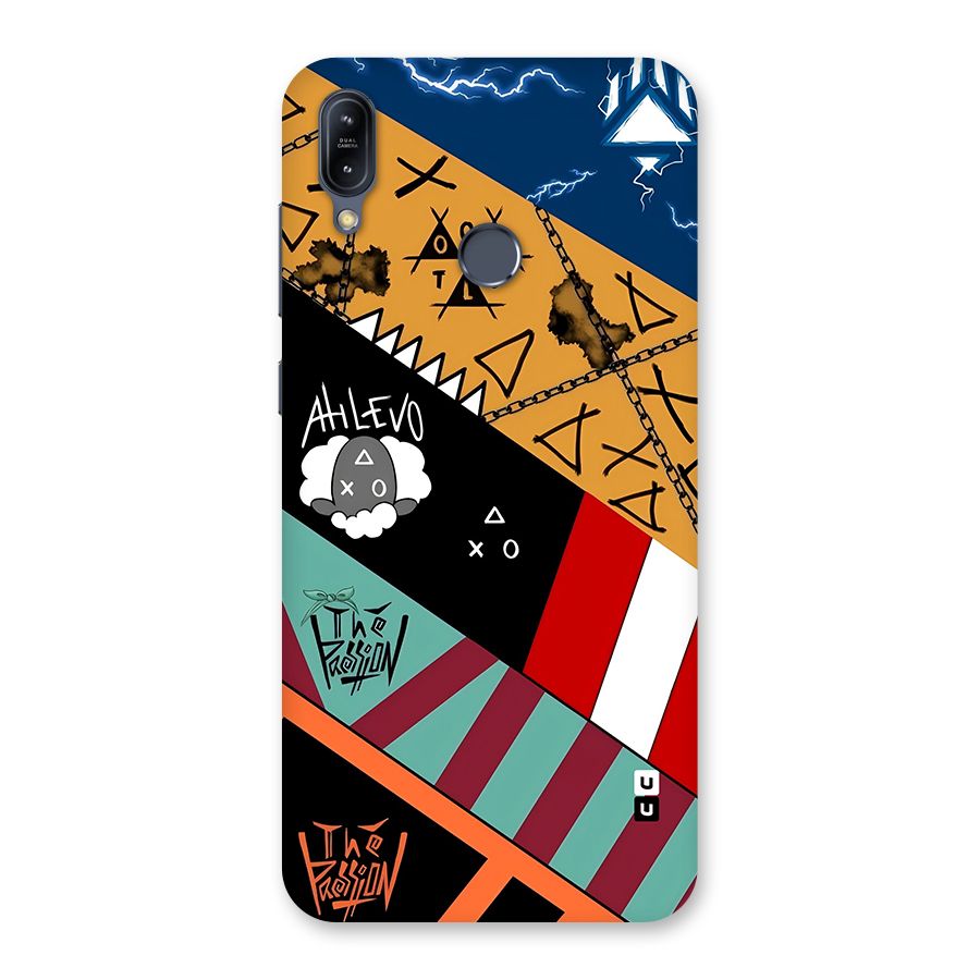 Random Abstracts Art Slant Stripes Back Case for Zenfone Max M2
