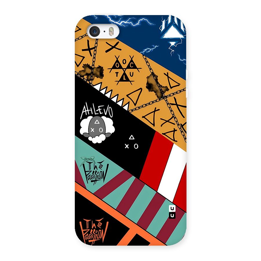 Random Abstracts Art Slant Stripes Back Case for iPhone SE 2016