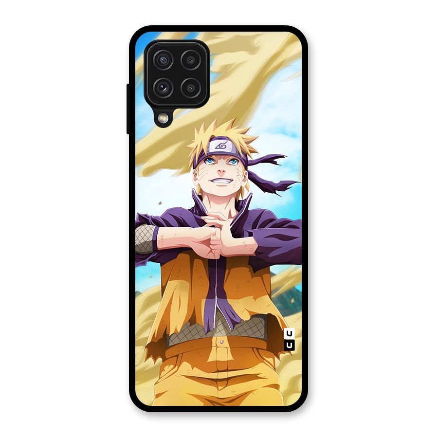 Ready Naruto Glass Back Case for Galaxy A22 4G