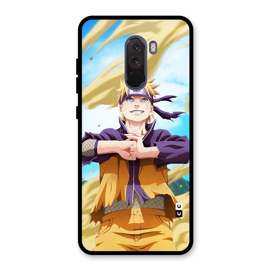 Ready Naruto Glass Back Case for Poco F1