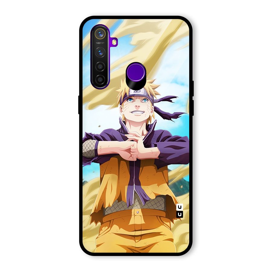 Ready Naruto Glass Back Case for Realme 5 Pro
