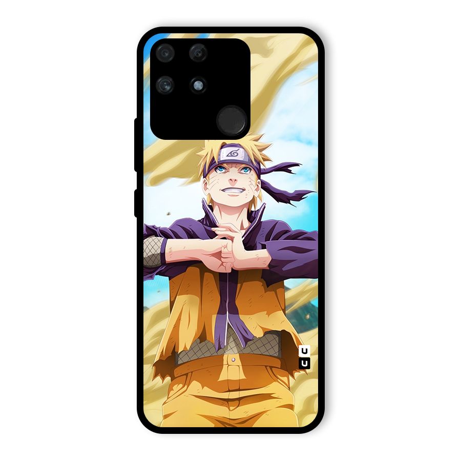 Ready Naruto Glass Back Case for Realme Narzo 50A