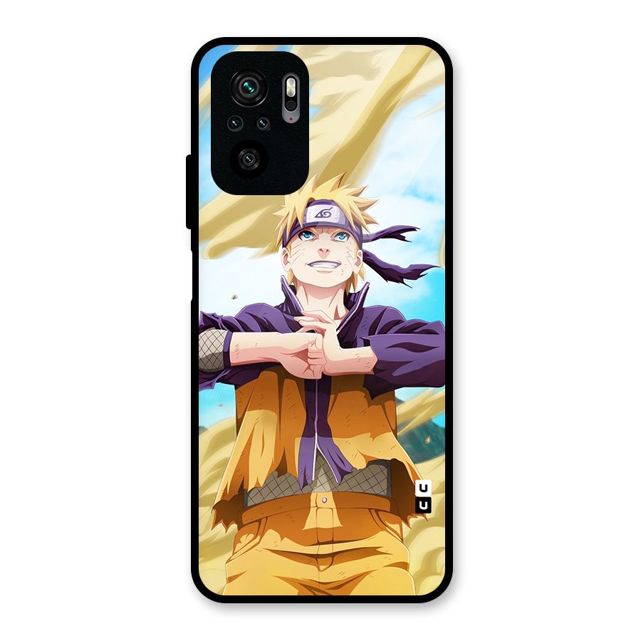 Ready Naruto Glass Back Case for Redmi Note 10S