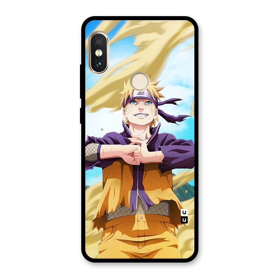 Ready Naruto Glass Back Case for Redmi Note 5 Pro
