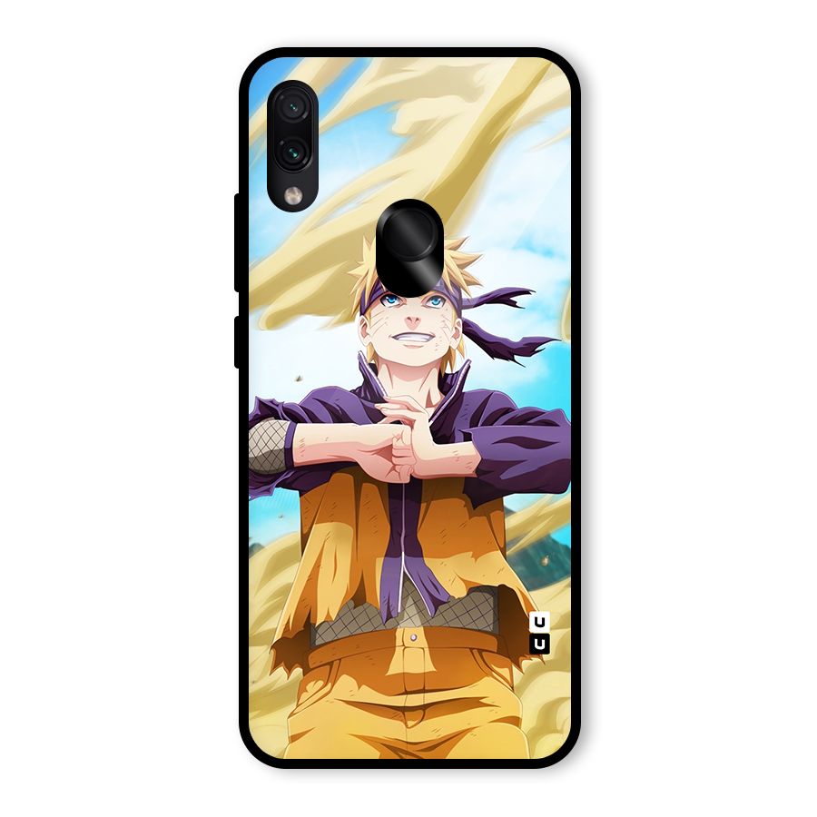 Ready Naruto Glass Back Case for Redmi Note 7 Pro