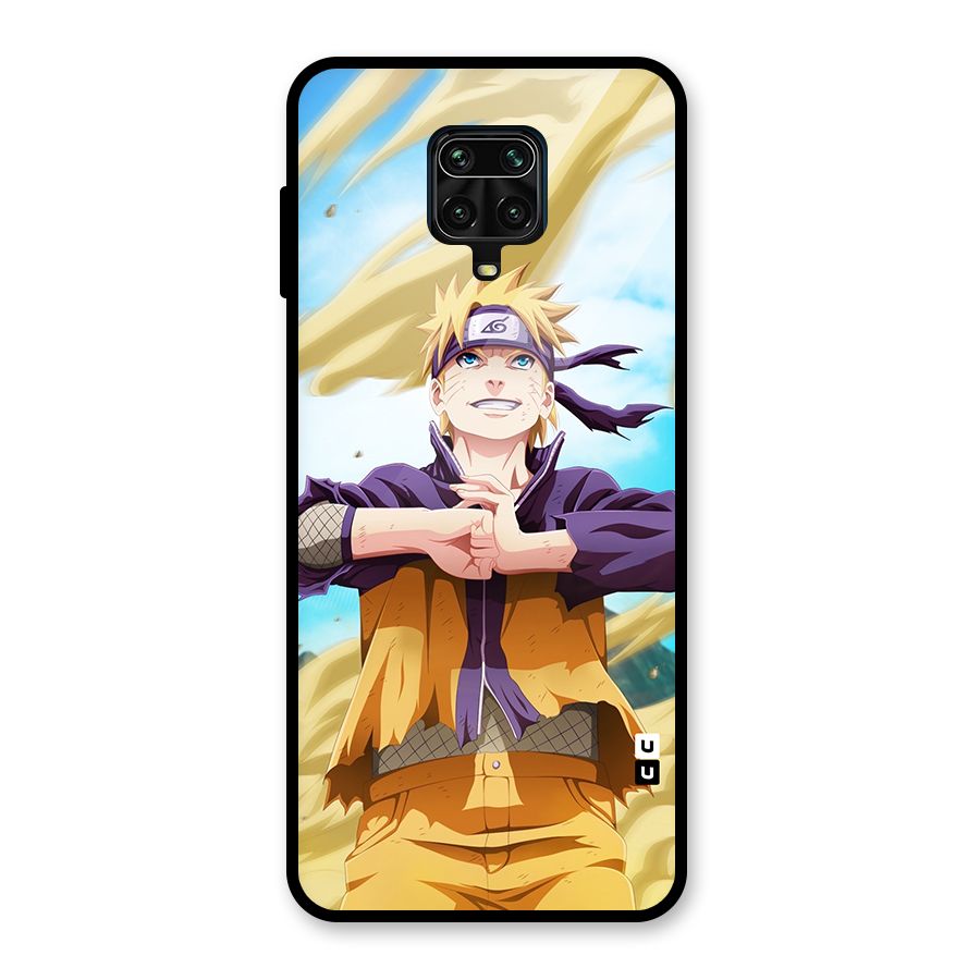 Ready Naruto Glass Back Case for Redmi Note 9 Pro
