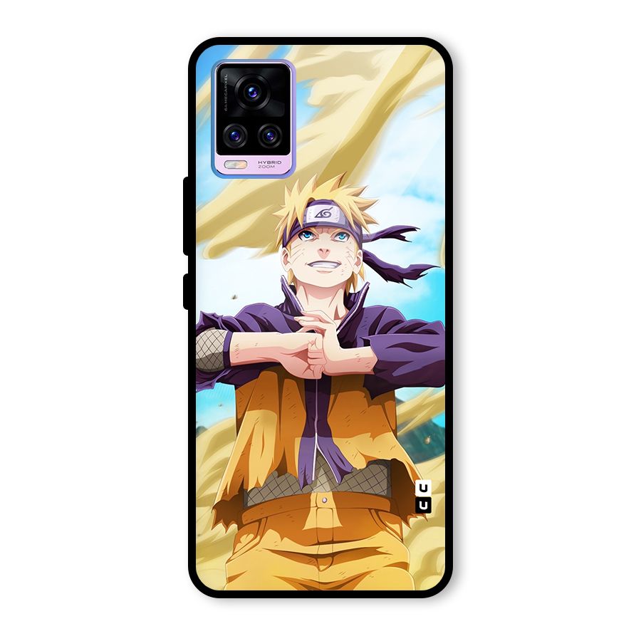 Ready Naruto Glass Back Case for Vivo V20 Pro