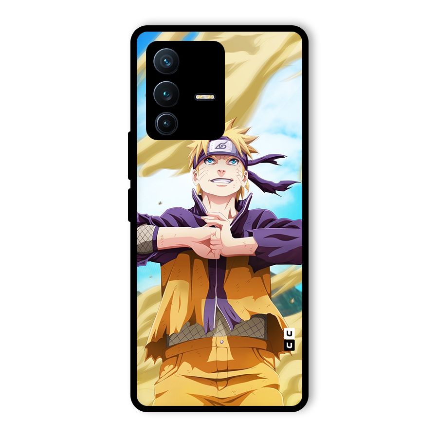 Ready Naruto Glass Back Case for Vivo V23 Pro