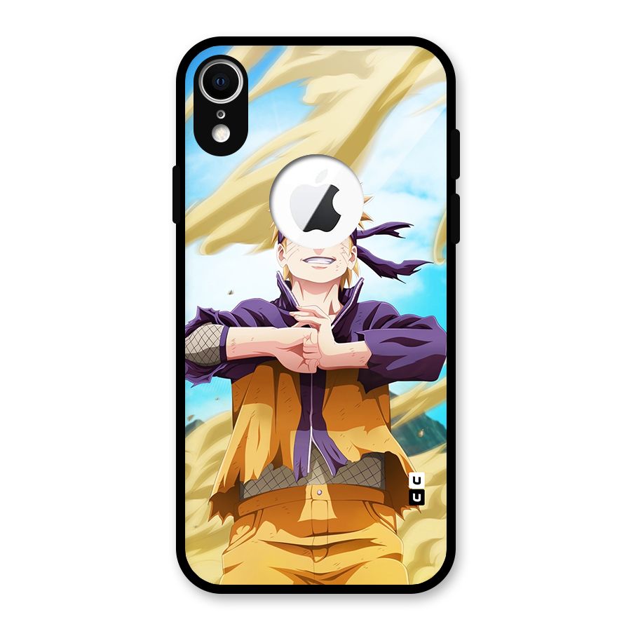 Ready Naruto Glass Back Case for iPhone XR Logo Cut