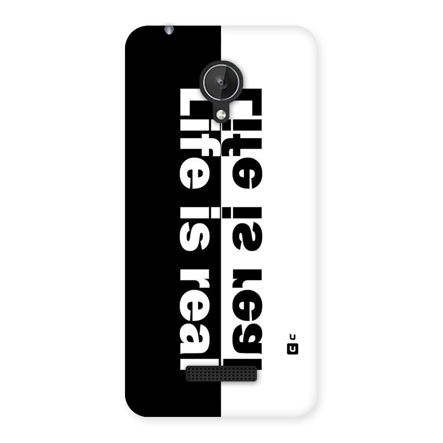 Real Life Back Case for Micromax Canvas Spark Q380