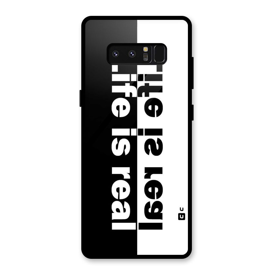 Real Life Glass Back Case for Galaxy Note 8