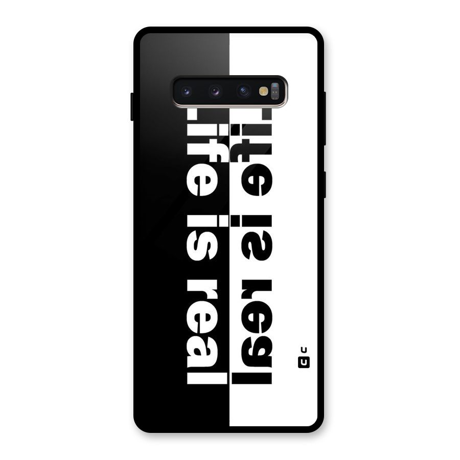 Real Life Glass Back Case for Galaxy S10 Plus