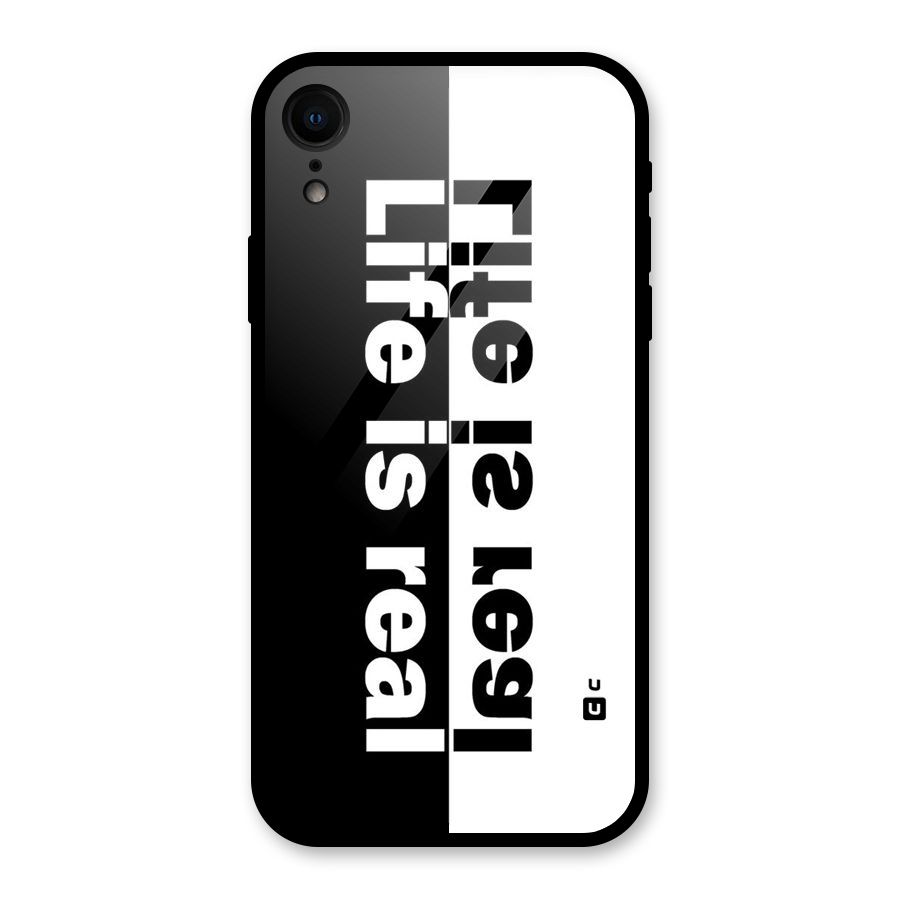 Real Life Glass Back Case for iPhone XR
