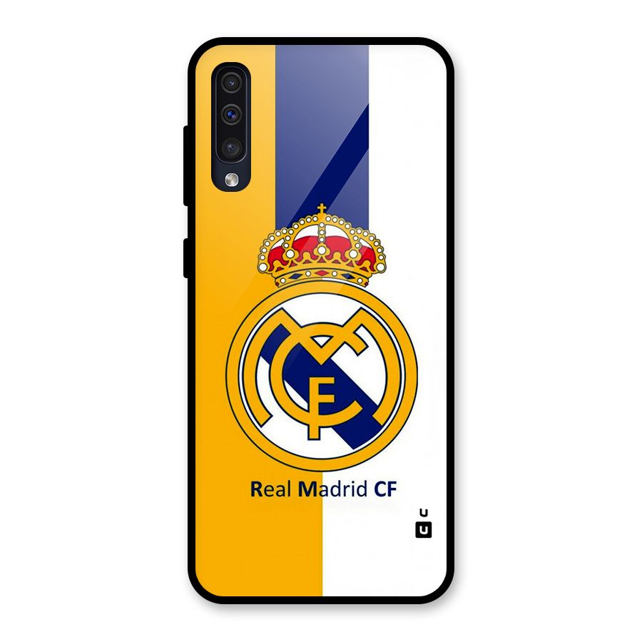 Real Madrid Glass Back Case for Galaxy A50