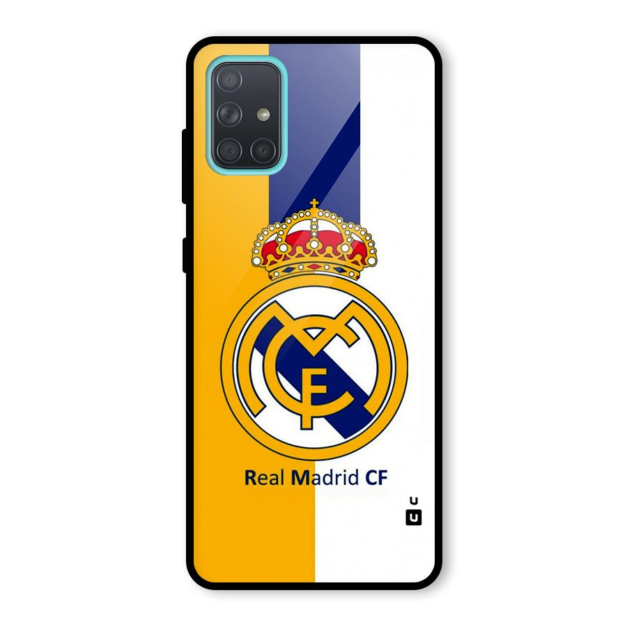 Real Madrid Glass Back Case for Galaxy A71