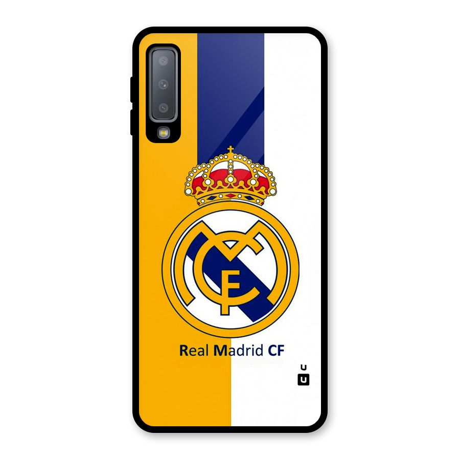 Real Madrid Glass Back Case for Galaxy A7 (2018)