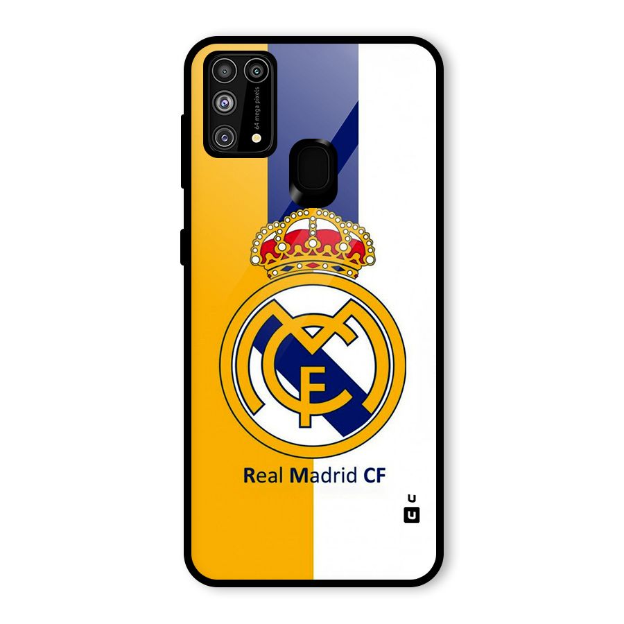 Real Madrid Glass Back Case for Galaxy F41