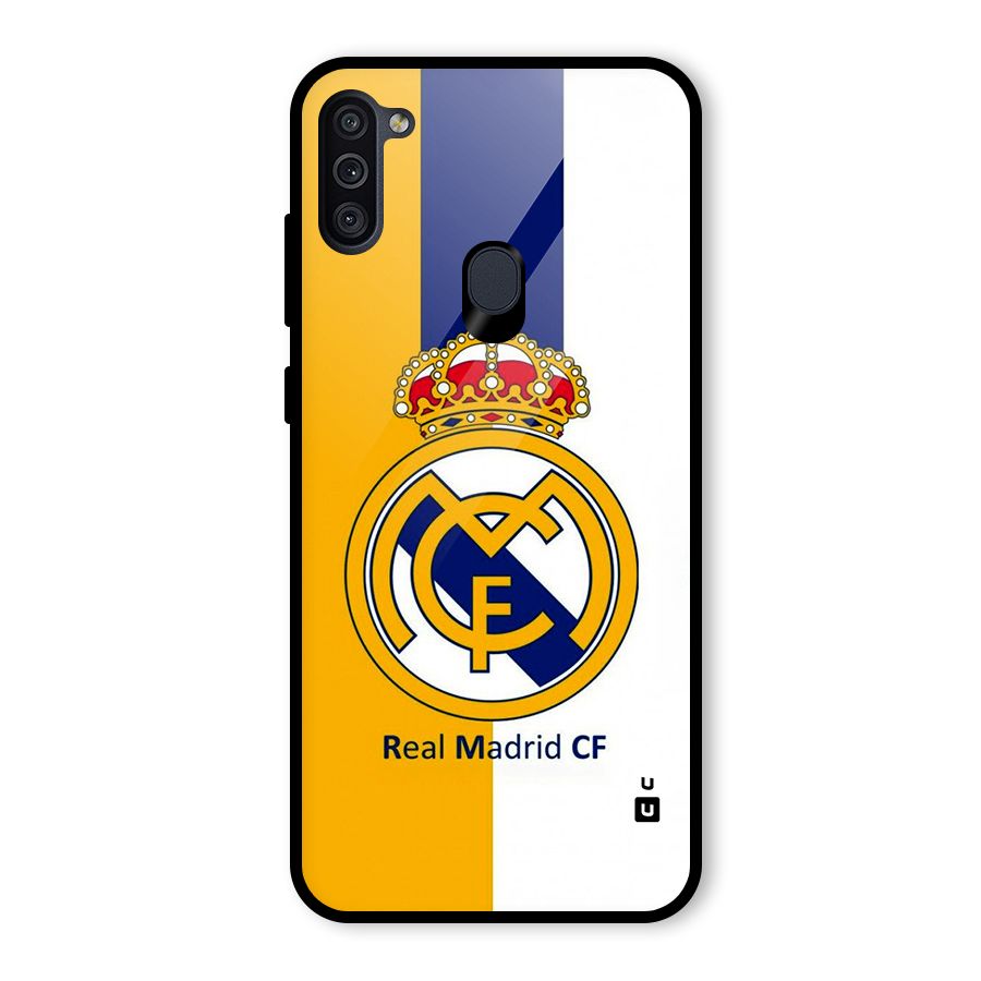 Real Madrid Glass Back Case for Galaxy M11