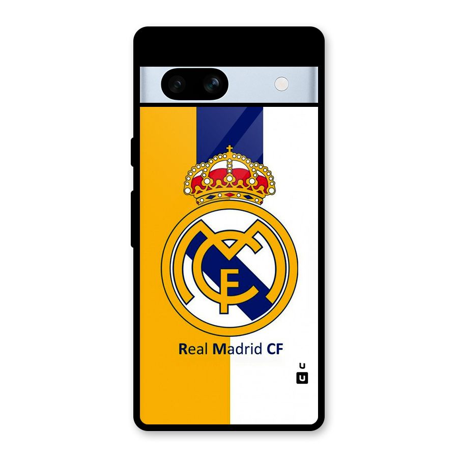 Real Madrid Glass Back Case for Google Pixel 7a