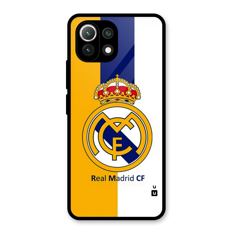 Real Madrid Glass Back Case for Mi 11 Lite