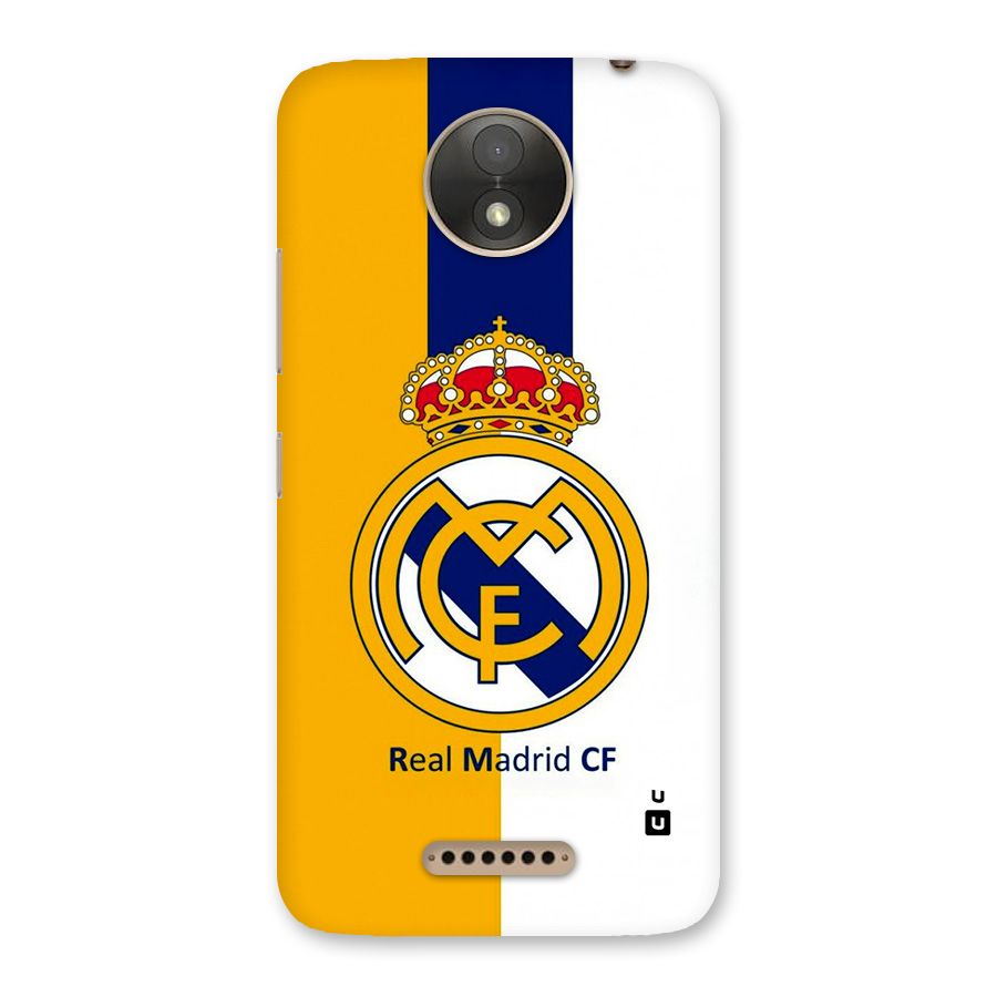 Real Madrid Back Case for Moto C Plus