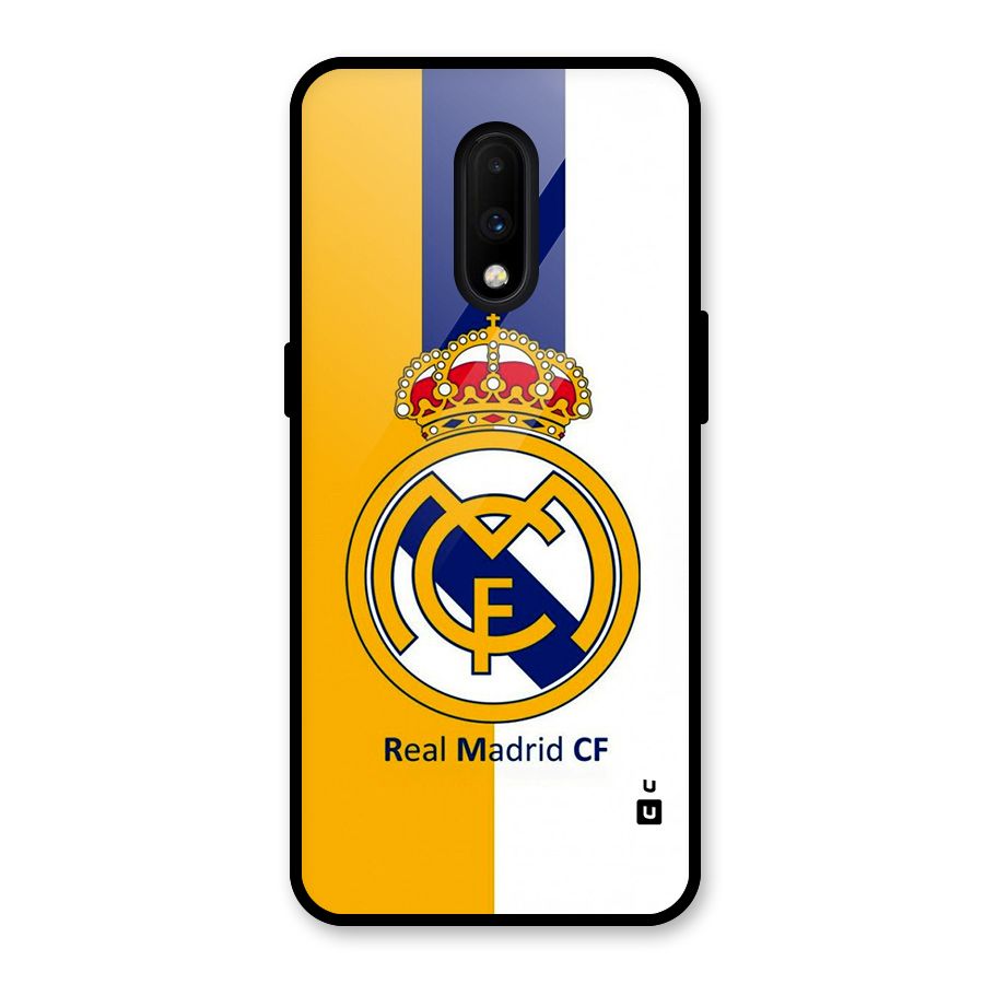 Real Madrid Glass Back Case for OnePlus 7