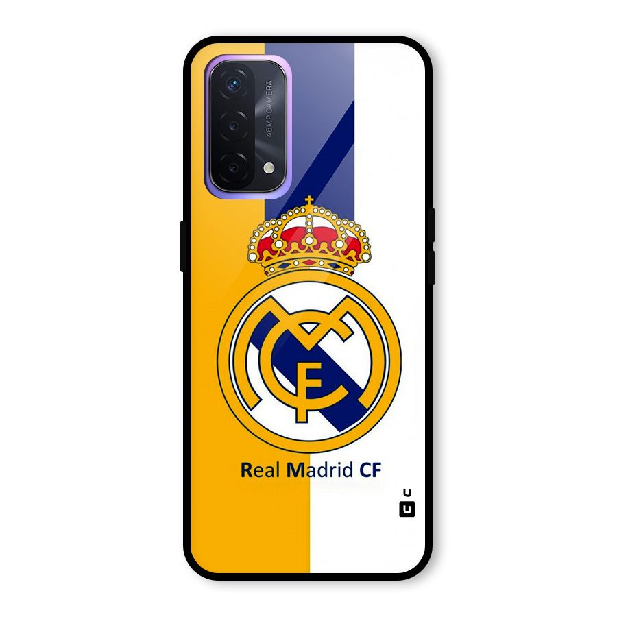 Real Madrid Glass Back Case for Oppo A74 5G