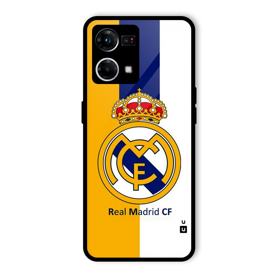 Real Madrid Glass Back Case for Oppo F21 Pro 4G