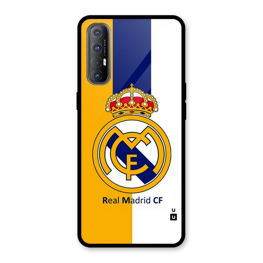 Real Madrid Glass Back Case for Oppo Reno3 Pro